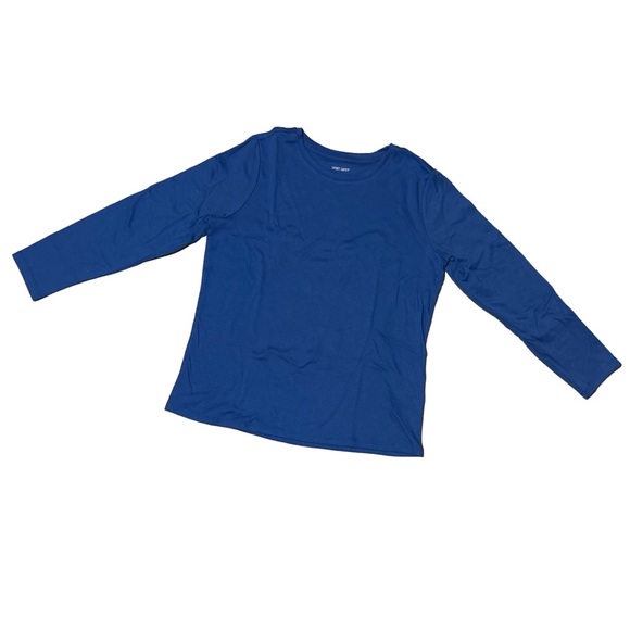 Blue Long Sleeve Knit Tee size L - Picture 1 of 3